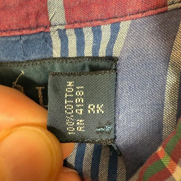 Ralph Lauren Multicolor Plaid Button Down Work Shirt Long Sleeve Mens Large - Picture 8 of 8